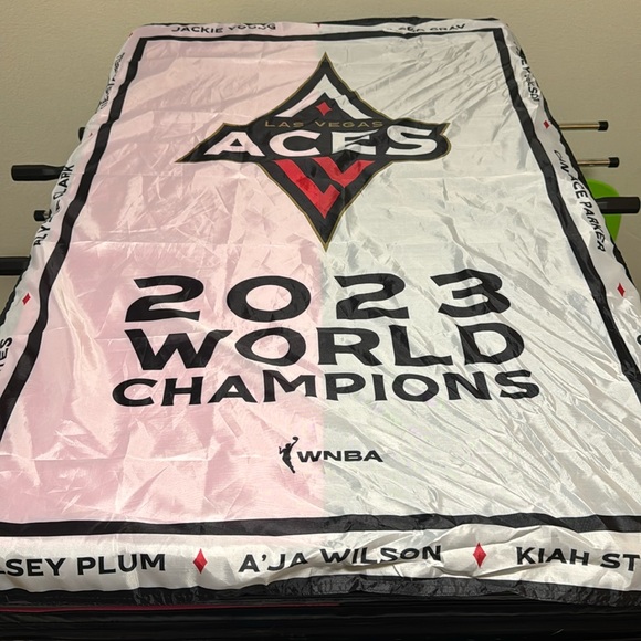 Las Vegas Aces Other - Las Vegas Aces banner. 2023 World Champions WNBA.